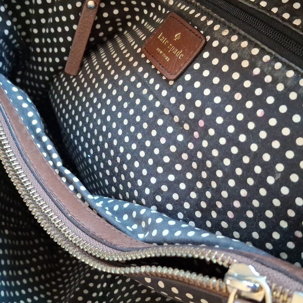 Kate Spade Blue Shoulder Bag with Gold Chain - Picture 13 of 13